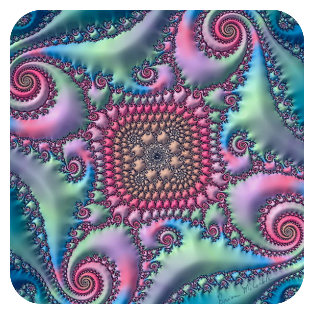 (image for) Blue Green Pinwheel Fractal